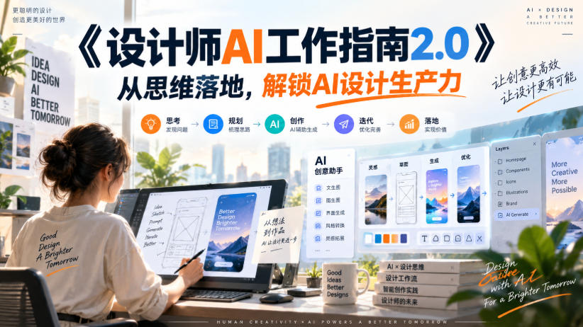 《设计师AI工作指南2.0》从思维落地-无水印，解锁AI设计生产力-洛柒笔记