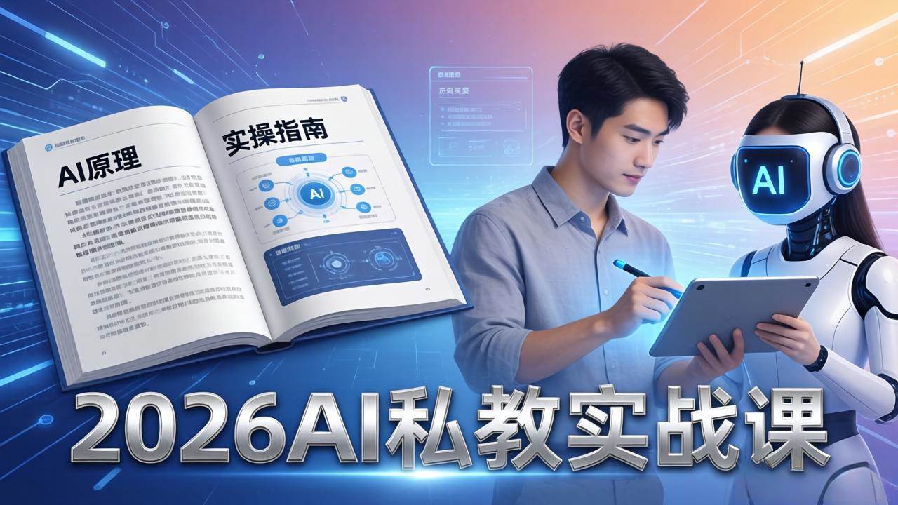 （17899期）2026AI私教实战课：从AI原理到全场景实操，零基础学会用AI提效+单人单干创业-洛柒笔记