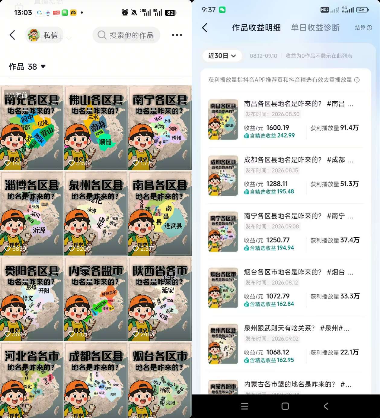 抖音3.2W粉博主理史游记AI历史游记短视频教学，热门赛道条条爆赞，单条独家精选收益1k+-洛柒笔记