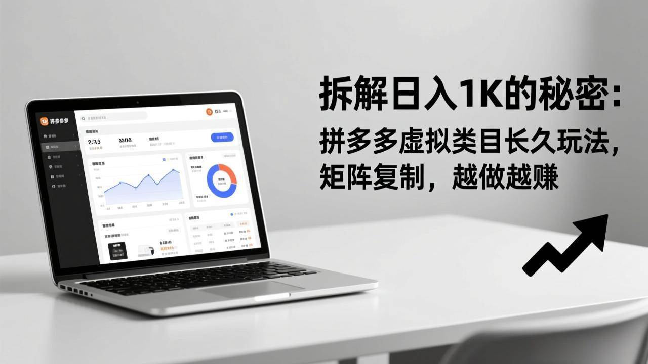 （17247期）拆解日入 1K 的秘密：拼多多虚拟类目长久玩法，矩阵复制，越做越赚-洛柒笔记