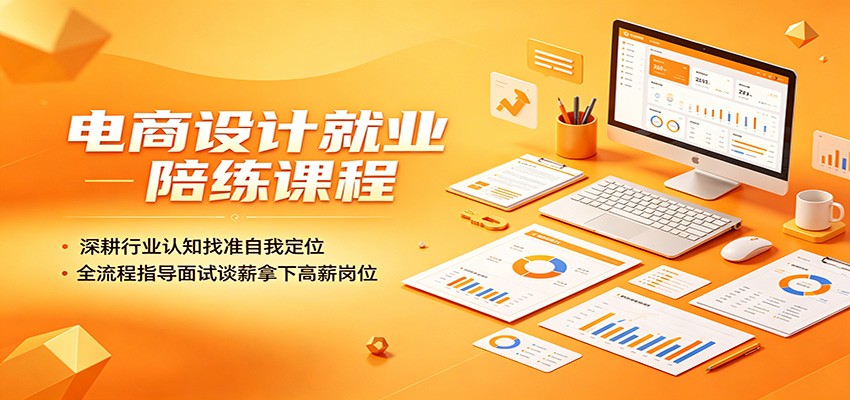 电商设计就业陪练课程：深耕行业认知找准自我定位，全流程指导面试谈薪拿下高薪岗位-洛柒笔记