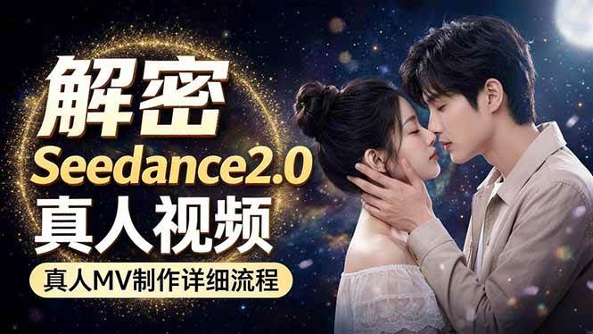 （18289期）Seedance 2.0电影级真人 MV全流程拆解：提示词、运镜、粒子特效，手把手实操-洛柒笔记