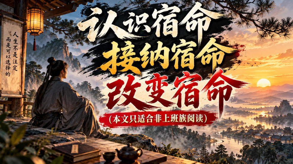 某公众号付费文章：认识宿命，接纳宿命，改变宿命（本文只适合非上班族阅读）-洛柒笔记