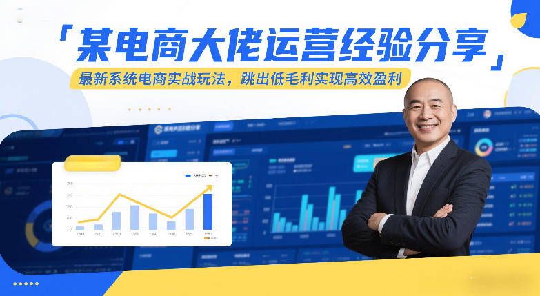 某电商大佬运营经验分享，最新系统电商实战玩法，跳出低毛利实现高效盈利（更新）-洛柒笔记