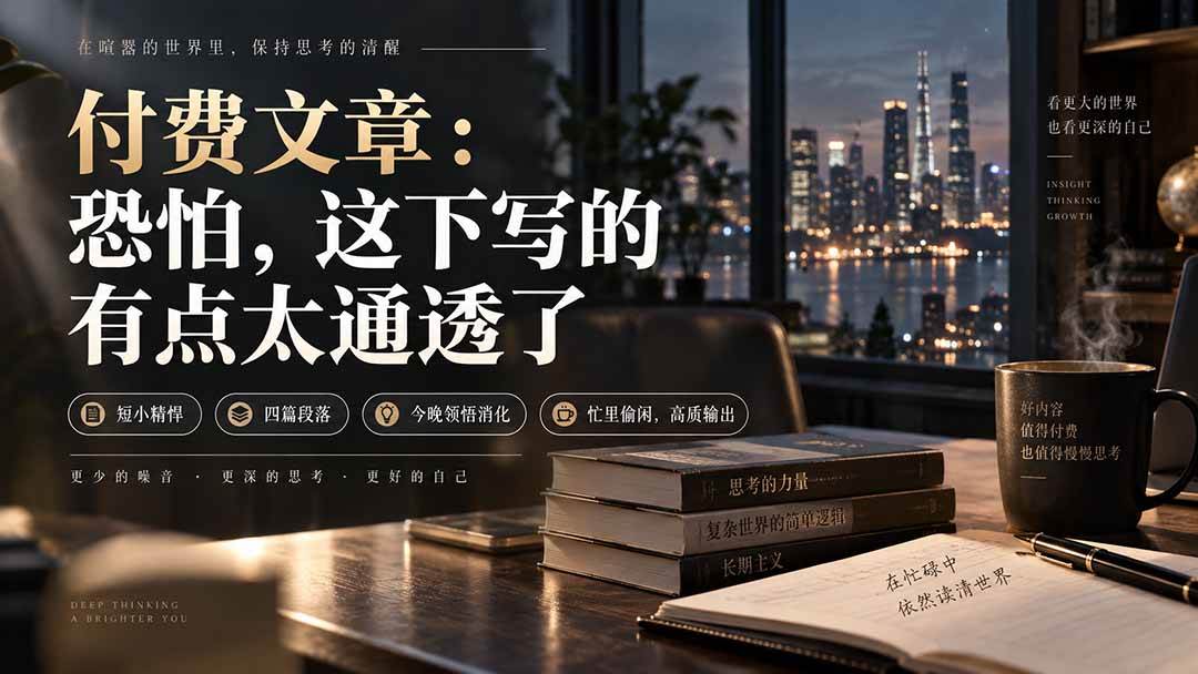 （20317期）灏泽付费文章：恐怕，这下写的有点太通透了-洛柒笔记