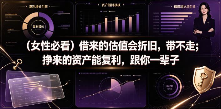 付费文章：（女性必看）借来的估值会折旧，带不走；挣来的资产能复利，跟你一辈子-洛柒笔记