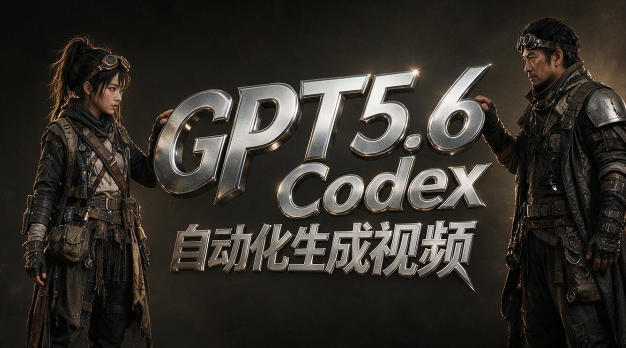 GPT5.6+Codex自动化生成视频全流程实战，从提示词设计、角色设定、封面海报，到视频生成思路与自动化工作流-洛柒笔记