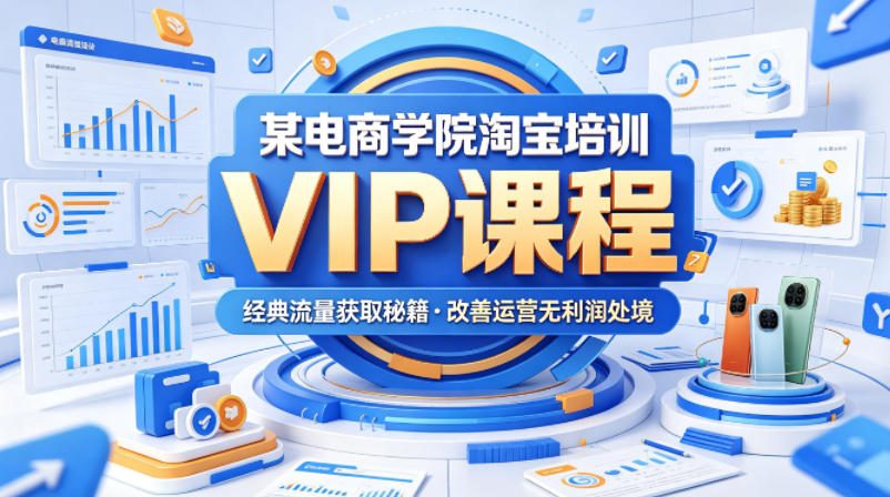 某电商学院淘宝培训VIP课程，各种经典有用的流量获取秘籍，改善运营产品没利润的处境（2026年5月）-洛柒笔记