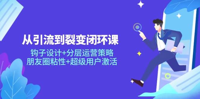 （14726期）从引流到裂变闭环课：钩子设计+分层运营策略，朋友圈粘性+超级用户激活-洛柒笔记