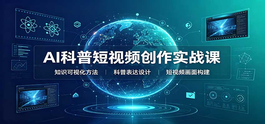 AI科普短视频创作实战课：配套要点文档，文案与视频提示词模板教学-洛柒笔记