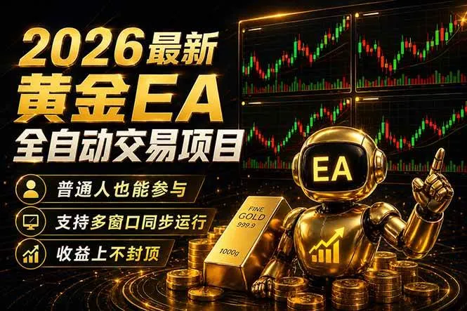 最新黄金EA量化赛道，全程自动执行，多窗口操作直接放大结果-洛柒笔记