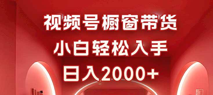 视频号橱窗带货，小白轻松入手，日入2000+-洛柒笔记