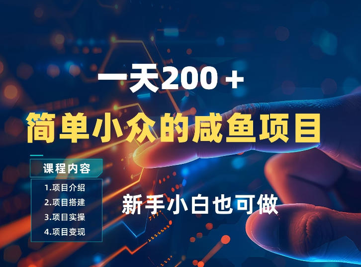 一天收入2张，一个简单小众的咸鱼项目，0门槛小白也能做-洛柒笔记