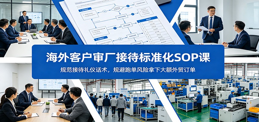 海外客户审厂接待标准化SOP课：规范接待礼仪话术，规避跑单风险拿下大额外贸订单-洛柒笔记