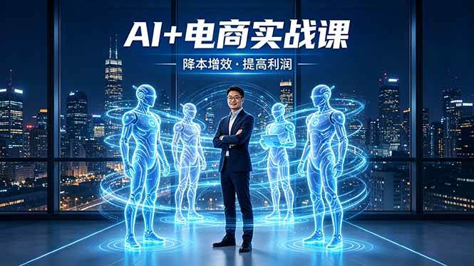 （18328期）AI+电商实战课，1人+N个AI 智能体，把SOP变AI员工，实现降本增效提高利润-洛柒笔记