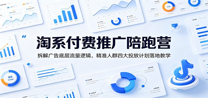 淘系付费推广陪跑营：拆解广告底层流量逻辑，精准人群四大投放计划落地教学-洛柒笔记