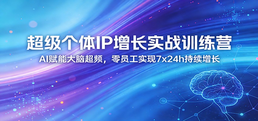 超级个体IP增长实战训练营：AI赋能大脑超频，零员工实现7x24h持续增长（更新）-洛柒笔记