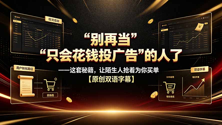 别再当“只会花钱投广告”的人了——这套秘籍，让陌生人抢着为你买单【原创双语字幕】-洛柒笔记