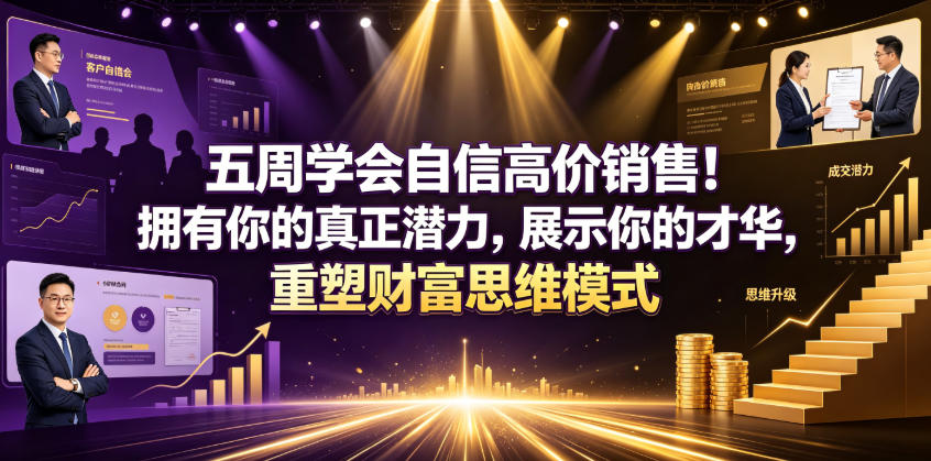 五周学会自信高价销售！拥有你的真正潜力，展示你的才华，重塑财富思维模式【原创双语字幕】-洛柒笔记