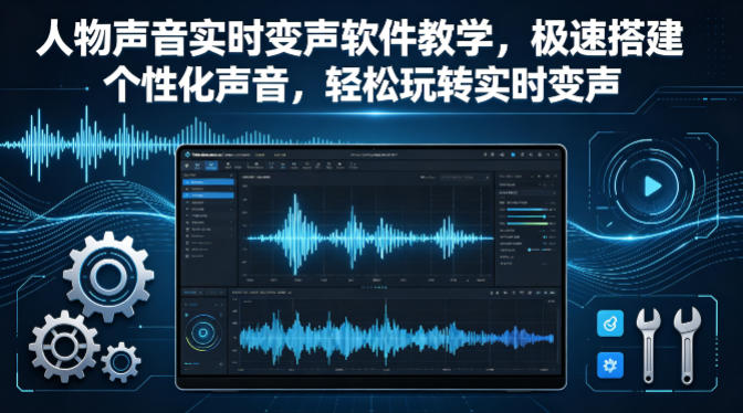 人物声音实时变声软件教学，极速搭建个性化声音，轻松玩转实时变声-洛柒笔记