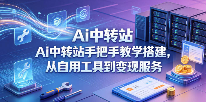 Ai中转站手把手教学搭建，从自用工具到变现服务-洛柒笔记