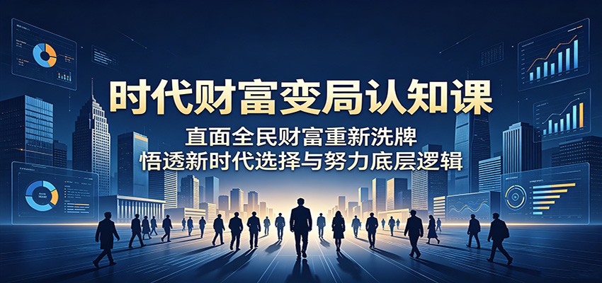 时代财富变局认知课：直面全民财富重新洗牌，悟透新时代选择与努力底层逻辑-洛柒笔记
