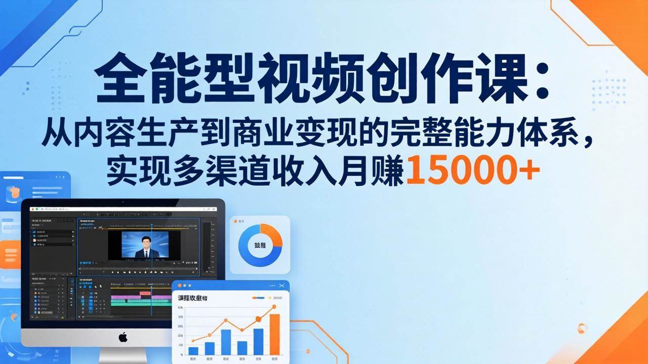 （17718期）全能型视频创作课-26年3月更新：从内容生产到商业变现的完整能力体系，多渠道收入月赚15000+-洛柒笔记