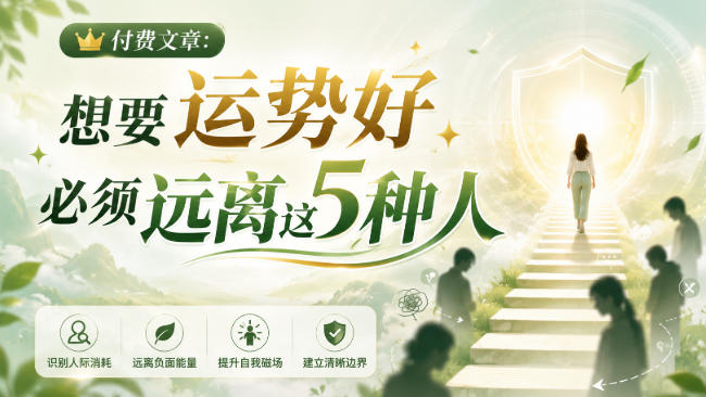 付费文章：想要运势好，必须远离这5种人-洛柒笔记