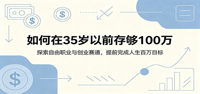 如何在35岁以前存够100万：探索自由职业与创业赛道，提前完成人生百万目标-洛柒笔记