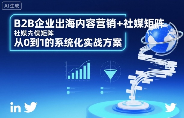 B2B企业出海内容营销+社媒矩阵，从0到1的系统化实战方案-洛柒笔记