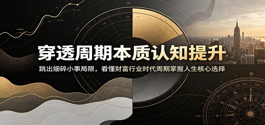 穿透周期本质认知提升：跳出细碎小事局限，看懂财富行业时代周期掌握人生核心选择-洛柒笔记