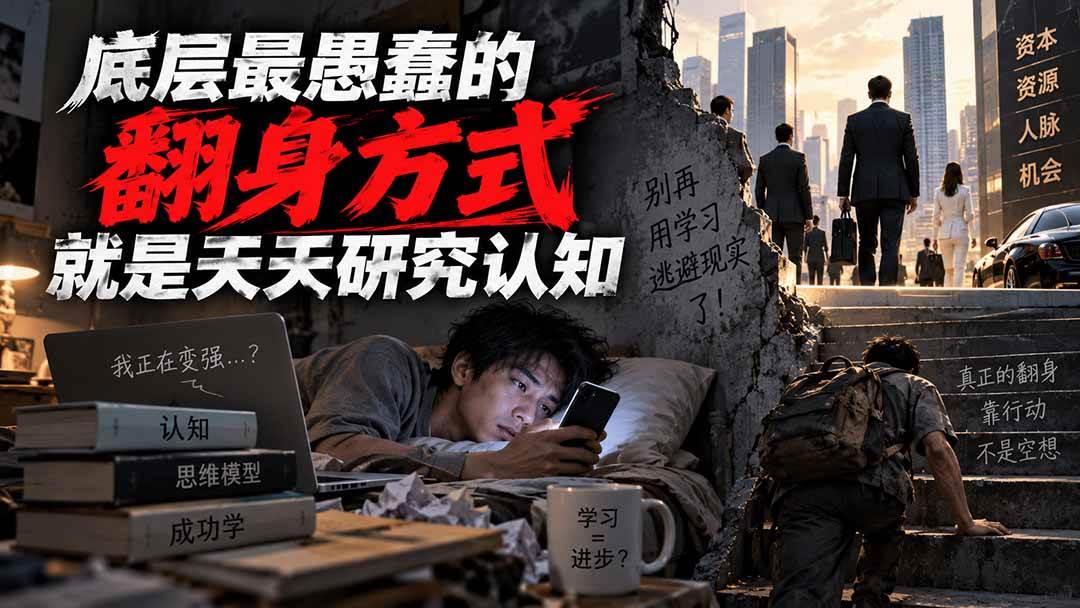 （20383期）付费文章：底层最愚蠢的翻身方式就是天天研究认知-洛柒笔记