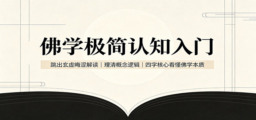 佛学极简认知入门：跳出玄虚晦涩解读，理清概念逻辑，四字核心看懂佛学本质-洛柒笔记