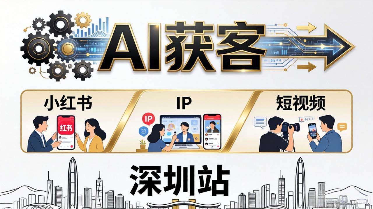 （18226期）2026AI获客大课深圳站：4月17日-19日3天2夜拆透小红书+IP+短视频，老板操盘手必来-洛柒笔记