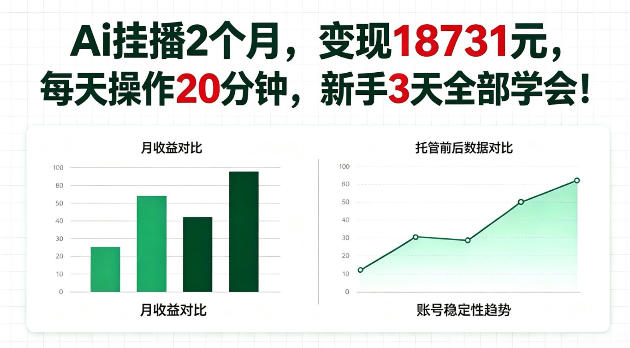 Ai挂播2个月，变现18731，每天操作20分钟新手3天学会！【揭秘】-洛柒笔记