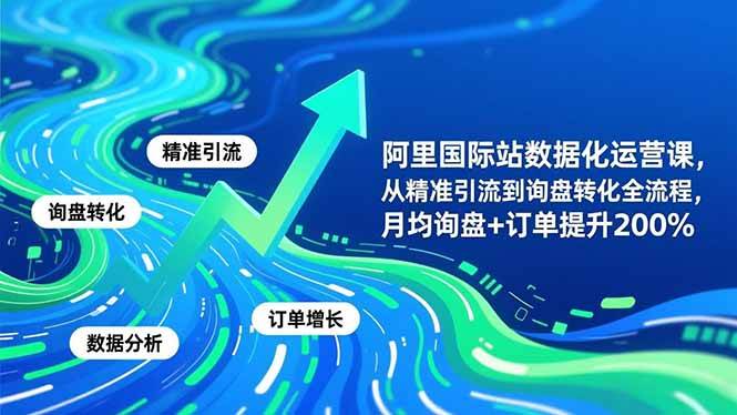 （16660期）阿里国际站数据化运营课-11月，从精准引流到询盘转化全流程，月均询盘+订单提升200%-洛柒笔记