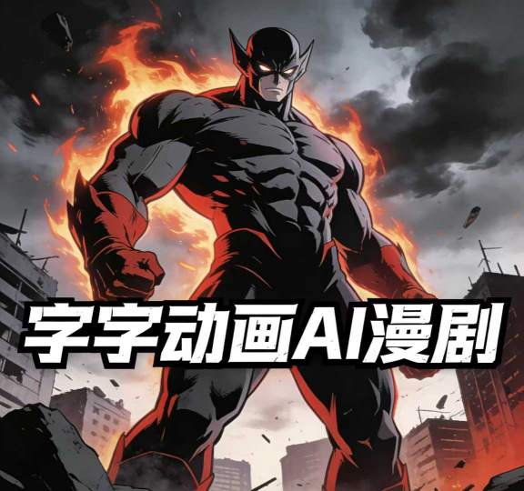 字字动画AI漫剧2026年第1期系统课程，小白看完就能学会实操的漫剧课，单人月收1-3W-洛柒笔记