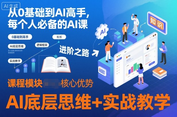 从0基础到AI高手，每个人必备的AI课，AI底层思维+实战教学-洛柒笔记