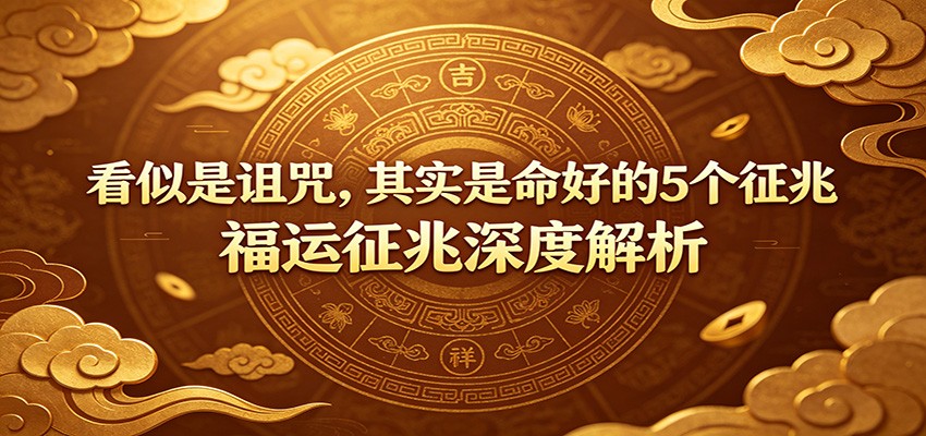 付费文章：《看似是诅咒，其实是命好的5个征兆》福运征兆深度解析-洛柒笔记