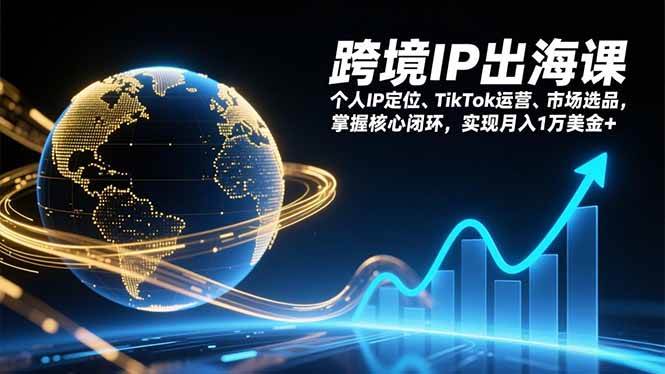 （17066期）跨境IP出海课，个人IP定位、TikTok运营、市场选品，掌握核心闭环，实现月入1万美金+-洛柒笔记