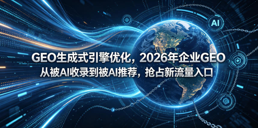 GEO生成式引擎优化，2026年企业GEO从被AI收录到被AI推荐，抢占新流量入口-洛柒笔记