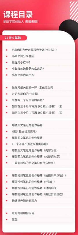 21天0基础小红书实操训练营｜从账号搭建、流量逻辑到爆款笔记、垂直变现全突破-洛柒笔记