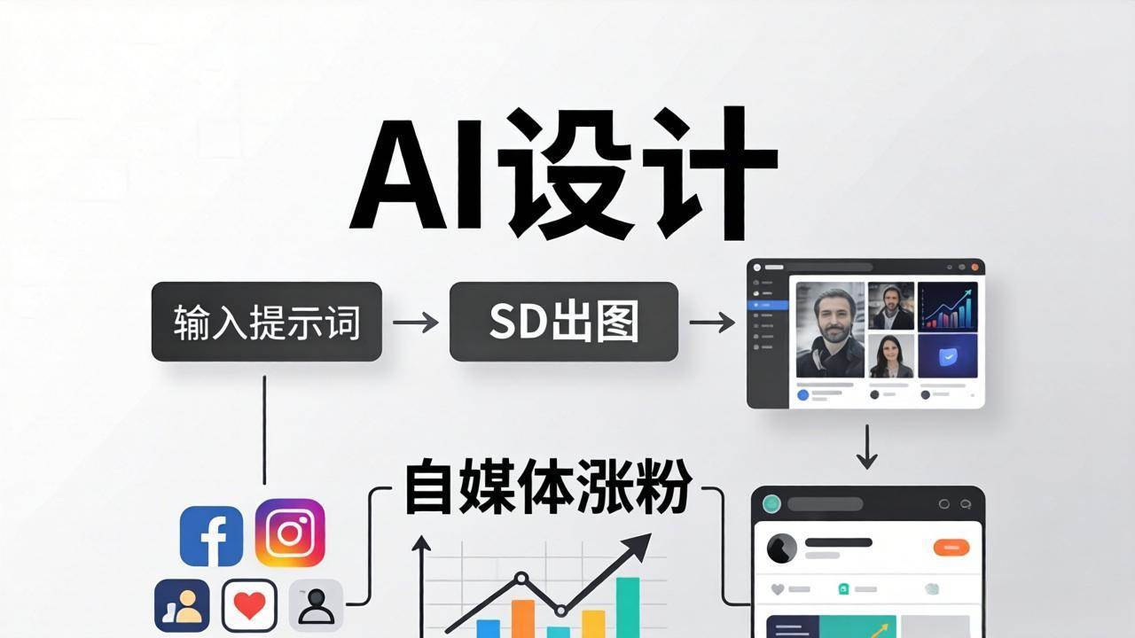 （18136期）人人都是AI设计师：SD出图+自媒体涨粉一站教学，告别图文素材焦虑，AI设计让你轻松避开内卷-洛柒笔记