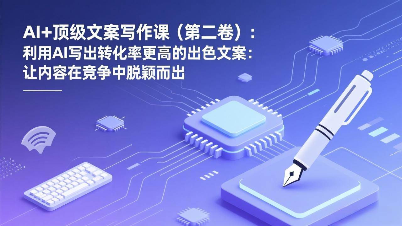 （17382期）AI+顶级文案写作课（第二卷）：利用AI写出转化率更高的出色文案：让内容在竞争中脱颖而出-洛柒笔记