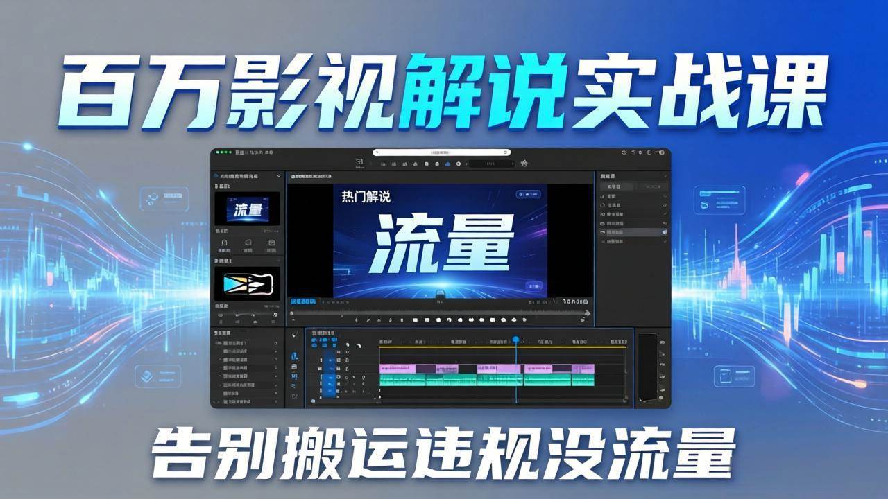 （17877期）百万影视解说实战课：告别搬运违规没流量，AI文案+配音+剪映，做出能上热门的解说视频-洛柒笔记