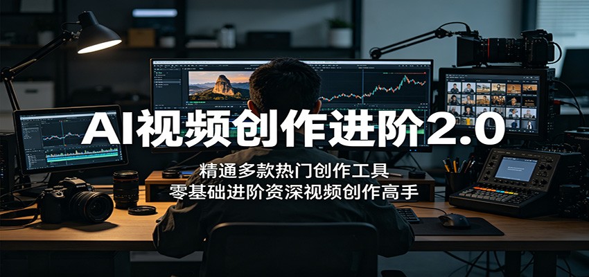 AI视频创作进阶2.0：精通多款热门创作工具，零基础进阶资深视频创作高手-洛柒笔记