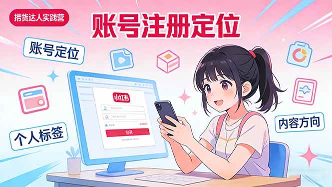（17459期）小红书带货达人实战营：账号注册定位、内容创作、选品策略、带货技巧、流量运营等-洛柒笔记