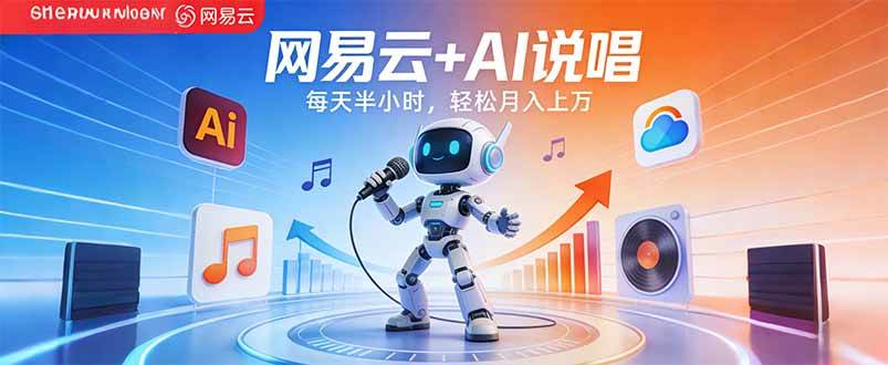 图片[1]-（17627期）网易云+AI说唱，每天半小时，轻松月入上万-洛柒笔记