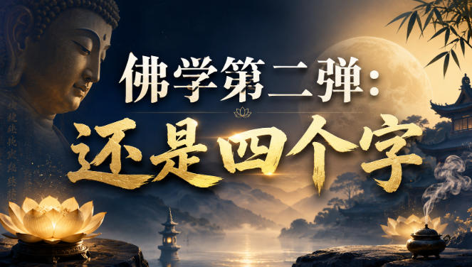 付费文章：佛学第二弹：还是四个字-洛柒笔记