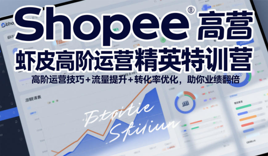 Shopee虾皮高阶运营精英特训营，高阶运营技巧+流量提升+转化率优化，助你业绩翻倍（更新26年5月）-洛柒笔记